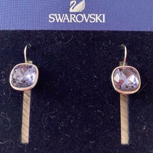 Swarovski Bella purple Tanzanite earrings
